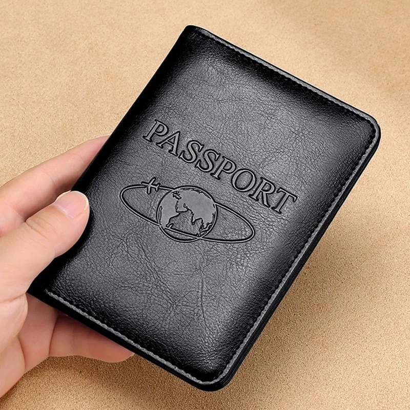 Travel Accessories Rfid - Unisex Genuine Leather Passport Cover RFID