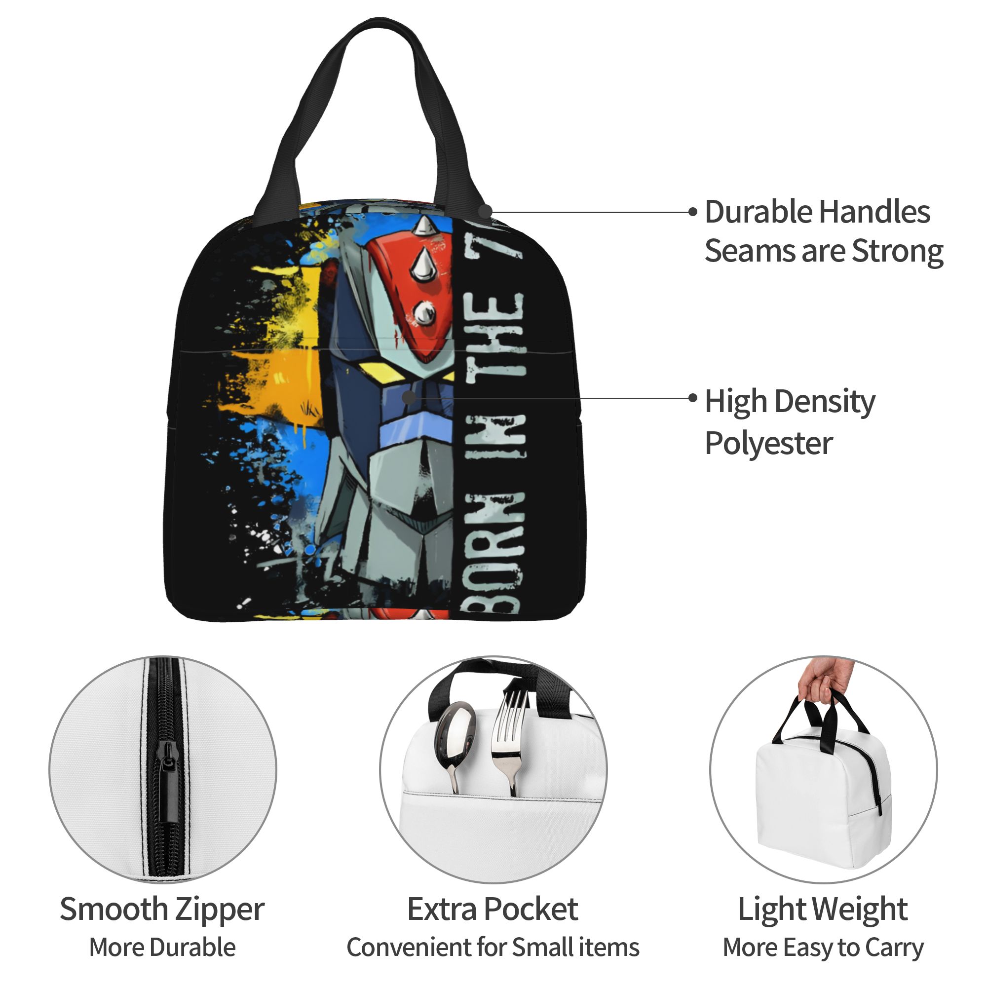 Travel Accessories 2022 - Custom G-Grendizeres Insulated Lunch Bag for