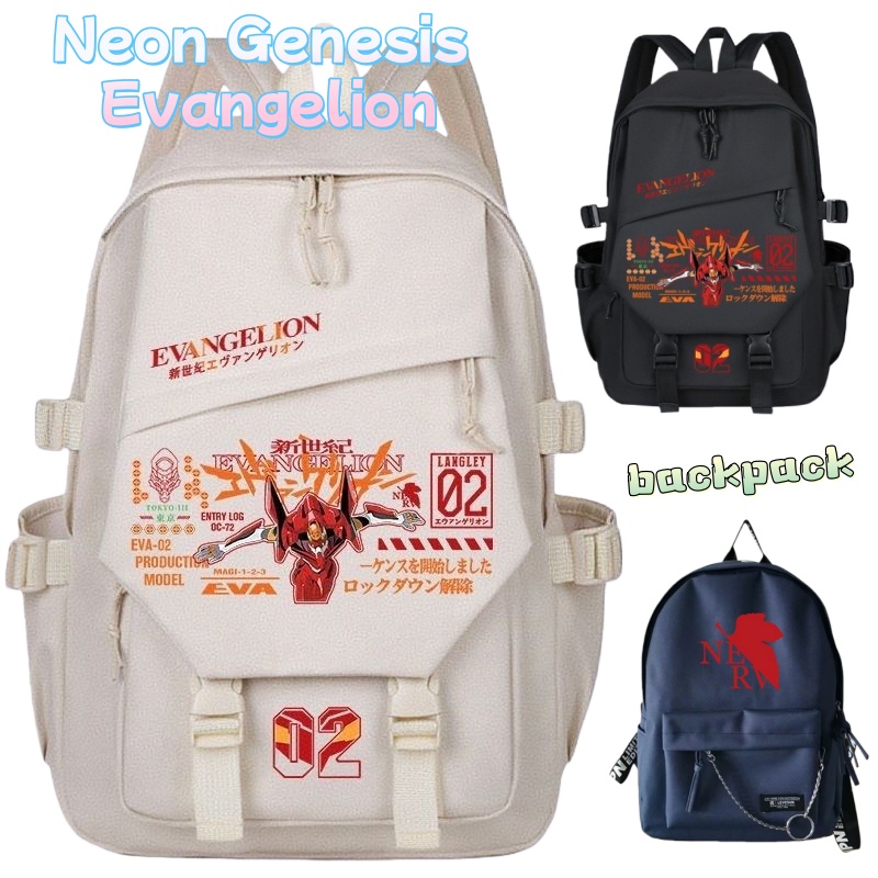 Travel Accessories Cute - Neon Genesis Evangelion Backpack Cute Fashion