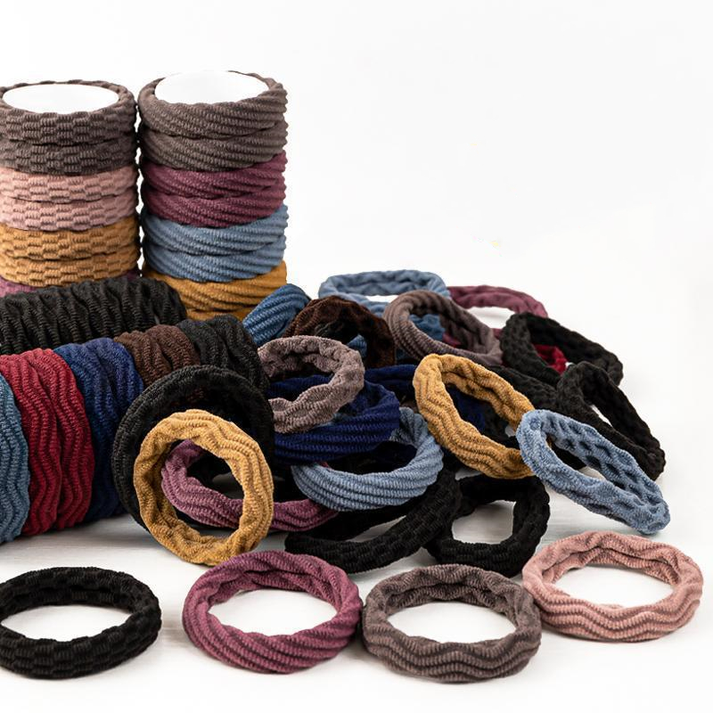 Travel Accessories For 4 Year Old - 20PCS High Elasticity Fashion Hair Rope