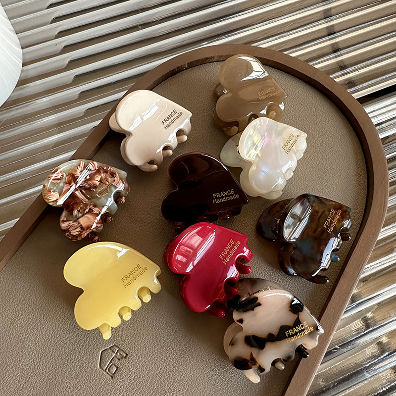 Travel Accessories For 4 Year Old - 3.5cm Small Hair Claw Acetate Hair
