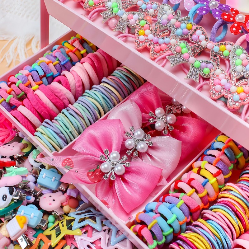 546Pcs Bow High Elastic Hair A - Travel Accessories For 4 Year Old recension och pris