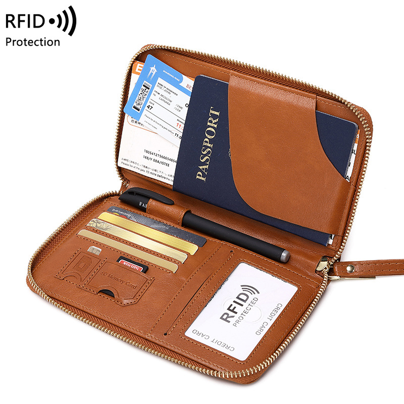 New Leather Passport Cover RFI - Travel Accessories Rfid recension och pris