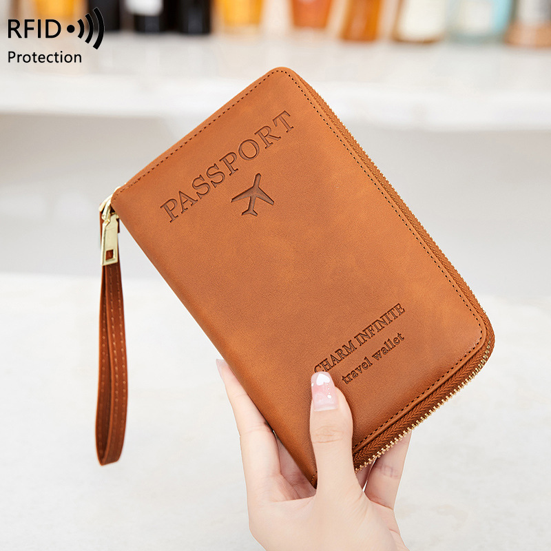 New Leather Passport Cover RFI - Travel Accessories Rfid recension och pris