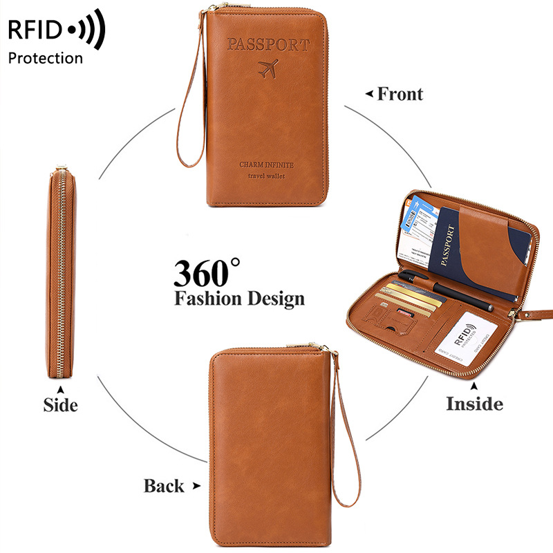 New Leather Passport Cover RFI - Travel Accessories Rfid recension och pris