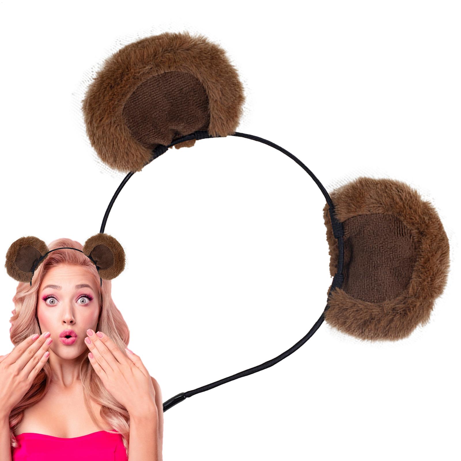 Plush Bear Ear Headbands Soft  - Travel Accessories For 4 Year Old recension och pris