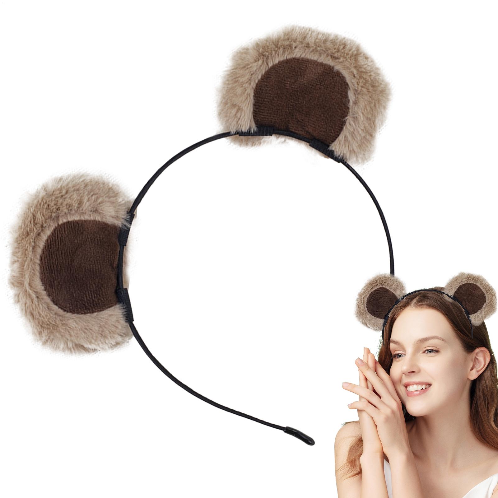 Plush Bear Ear Headbands Soft  - Travel Accessories For 4 Year Old recension och pris