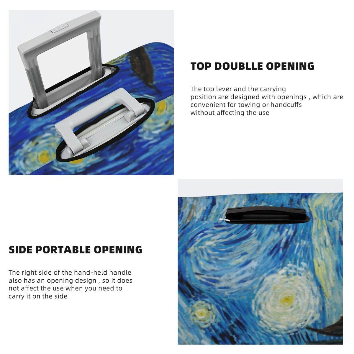 The Starry Night Luggage Cover - Travel Van Accessories recension och pris