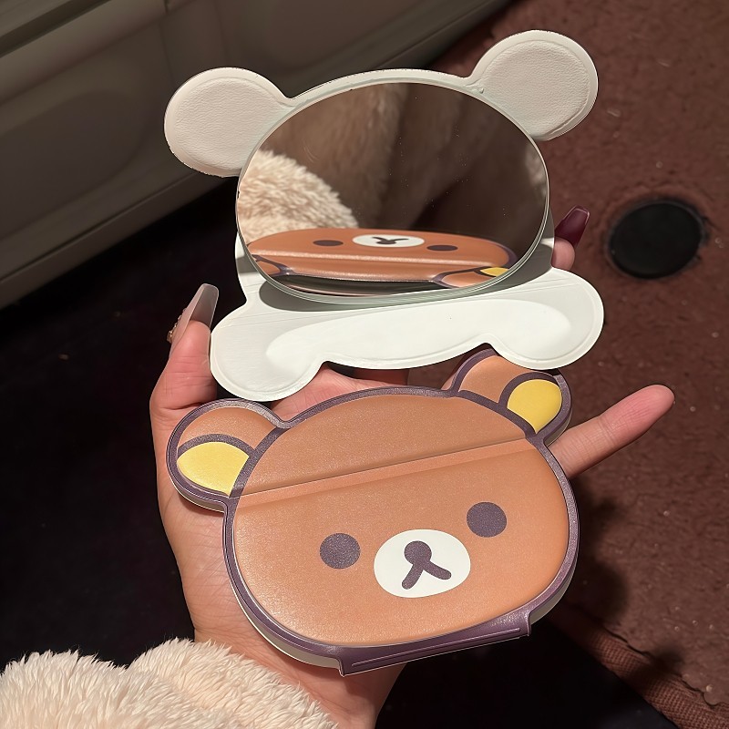 Rilakkuma Folding Makeup Mirro - Travel Accessories Cute recension och pris