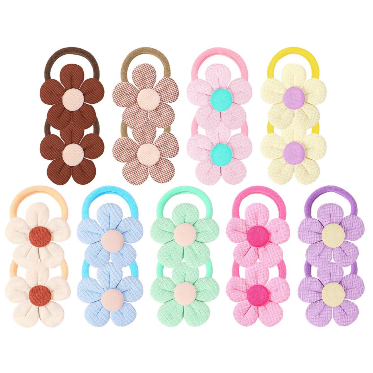 18pcs Sunflower Hair Ties Kids - Travel Accessories For 4 Year Old recension och pris