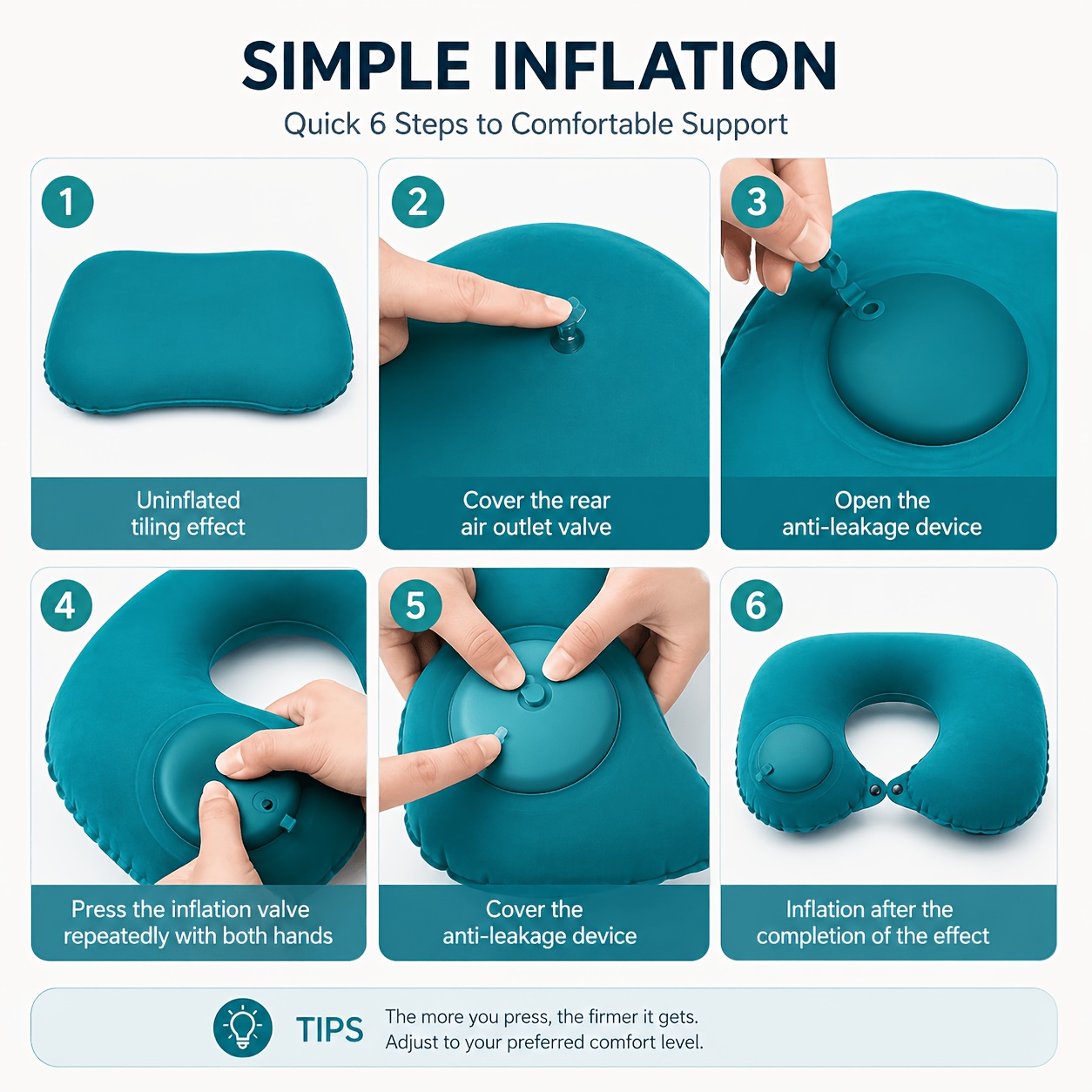 SPDJUMPER Inflatable Travel Ne - Travel Accessories Pillow recension och pris