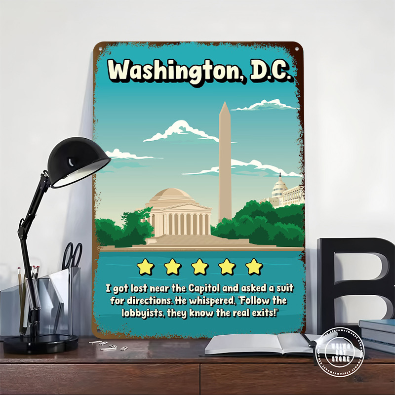 Washington D.C. Funny Review T - Travel Accessories Reviews recension och pris
