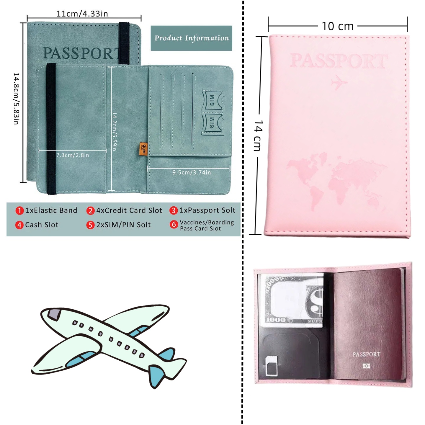 Vintage RFID Passport Cover fo - Travel Accessories Rfid recension och pris